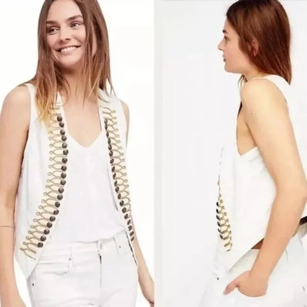 NWOT Free People Shrunken Vest